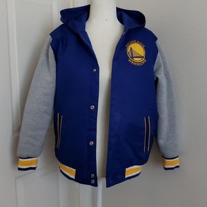 Warriors reversible bomber jacket NBA